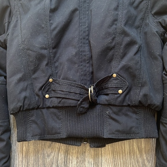 Forever21 Removable Fur Collar Black Cozy Sherpa Coat - Picture 6 of 7